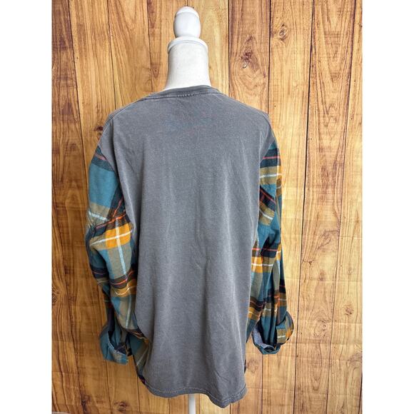 Upcycled Band Tee Old Dominion Flannel Read Description - Picture 4 of 5